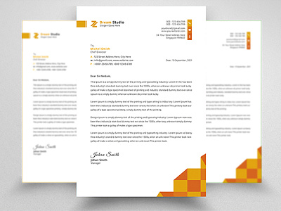 Corporate Letterhead Design branding docx identity letterhead psd unique
