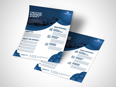 Business Flyer blue business clean corporate flyer