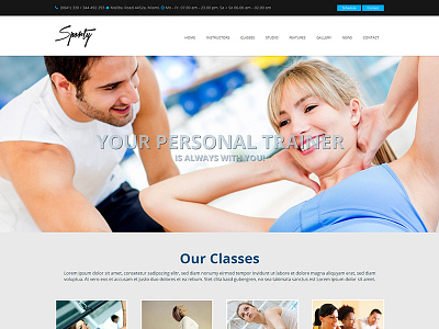 Sporty - a responsive WordPress Gym and Sport Theme gym responsive sport wordpress