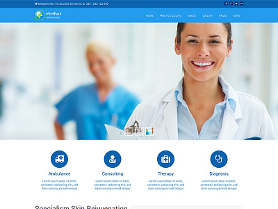 MedPark - responsive WordPress Medicine Theme doctor medicine responsive wordpress