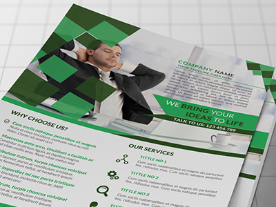 Corporate Business Flyer a4 advertisement agency apps brand business solution corporate