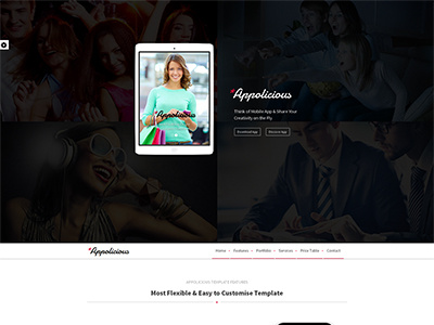 Appolicious Bootstrap 3 Retina App Landing Page app html landing mobile promotion responsive single page