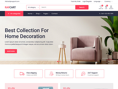 RafCart - Multipurpose eCommerce Bootstrap5 HTML Template furniture