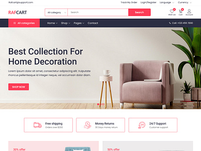 RafCart - Multipurpose eCommerce Bootstrap5 HTML Template