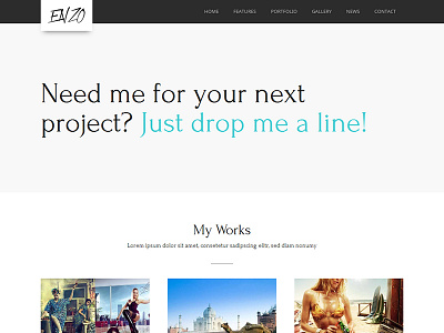 Enzo - Responsive Portfolio Theme business portfolio responsive theme wordpress
