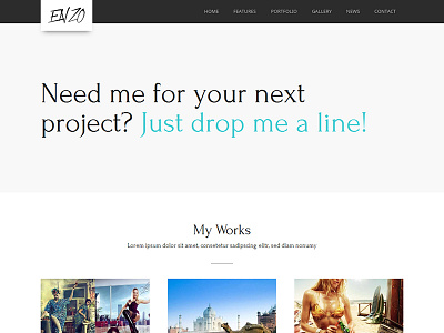 Enzo - Responsive Portfolio Theme