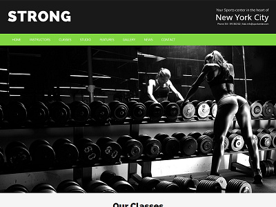 Strong - Sport & Gym WordPress Theme fitness fitness center gym health personal trainer responsive sport sport club theme wordpress