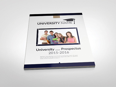 Modern University/College Prospectus Template 30page prospectus design blue green color brochure bundle brochure design brochure graphic