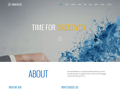 Gracious - One Page HTML5 Template