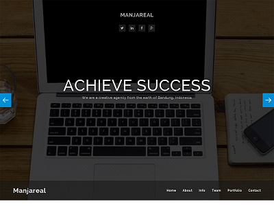 Manjareal - Responsive Creative One Page Theme agency bootstrap corporate creative css3 html5 onepage professional