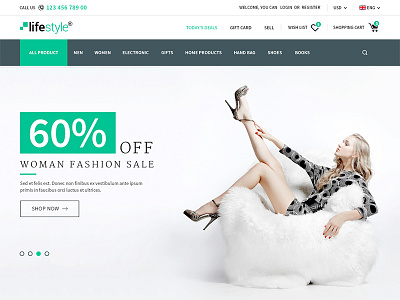 Life Style - Multi Purpose eCommerce PSD Template