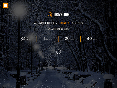 Drizzling - Coming Soon Template