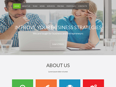 MetroInfo - One Page Business Template