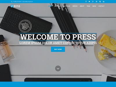 Press - Responsive Portfolio HTML Template