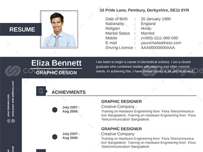 Professional Resume/Cv bio data clean resume creative resume curriculum vitae resume booklet