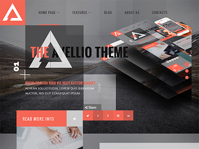 Avellio - Bootstrap Theme bootstrap one page responsive theme unique website