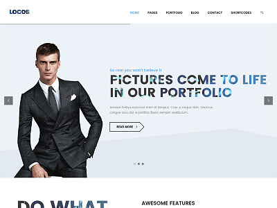 Locos Bootstrap Business Creative Theme agency business clean creative designer minimalist photographer portofolio responsive