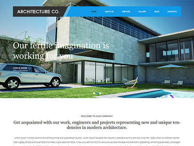 Architecture Company Wordpress Theme architectonic building construction engineering planning