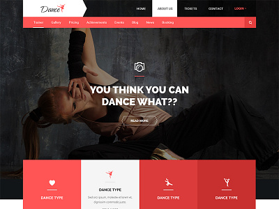 Dance Creative PSD Template akshayhandge class dance dark instructor modern schedule school studio training video