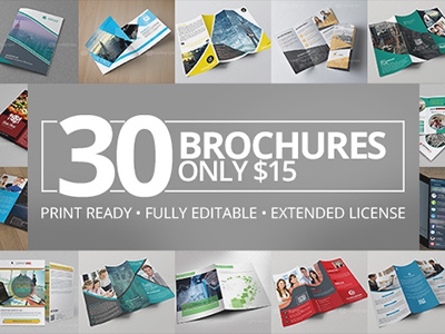 30 Creative Brochure Templates brochure bundle extended license print template