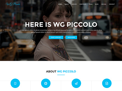 WG Piccolo Pro - Multipurpose WordPress Theme agency business company designer developer freelancer html5 individual multipurpose onepage portfolio