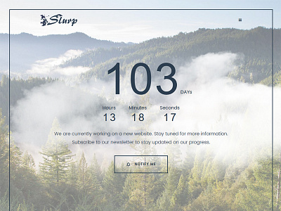Slurp Coming Soon HTML Template bootstrap coming construction html landing onepage page responsive soon template under