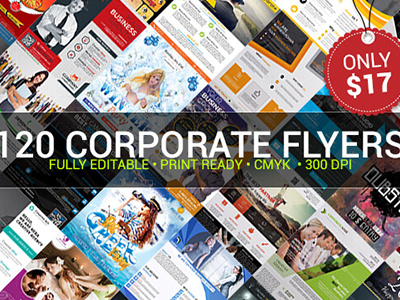 120 Corporate Flyers to Promote Any Business – Only $17 300dpi bundle cmyk codegrape corporate deal flyer inkydeals psd