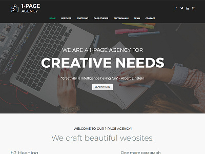 Movelize Elegant Landing Page bootstrap contact corporate css3 form html5 landing one page portfolio responsive