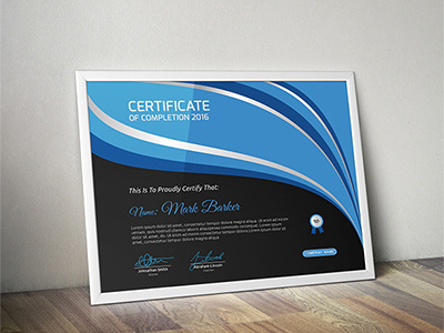 Certificate certificate corporate decorative diploma elegant excellence frame graduation