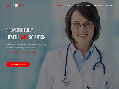 CAPSULE - One Page Responsive Medical Template design html5 medical onepage responsive template ui ux