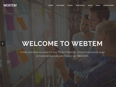 Webtem - Multi-Purpose HTML5 Template agency blog bootstrap business creative fullscreen html5 masonry onepage portfolio slider