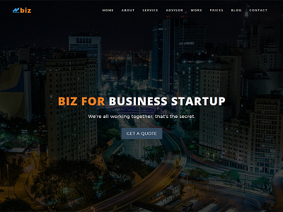 Biz - One Page Parallax business html onepage parallax template