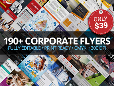 190+ Corporate Flyers – Only $39 ai bundle corporate deal extended flyer indesign print psd