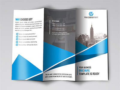 Trifold Brochure by CodeGrape on Dribbble