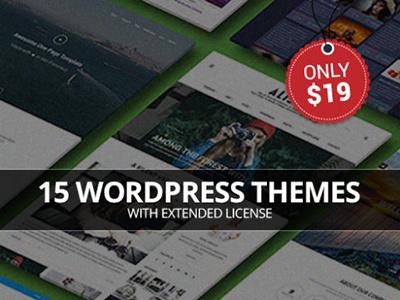 15 WordPress Themes Bundle with Extended License agency blog bundle business corporate deal portfolio theme wordpress