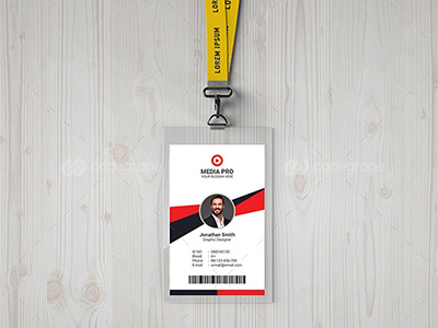 Id Card Template By Codegrape On Dribbble