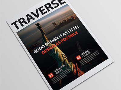 Travel Magazine Template advertising agency agent apartments blue brochure business design