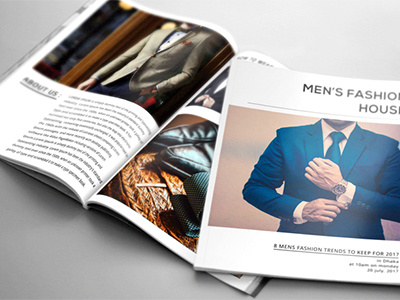 Men's Fashion Magazine cool creative cymk editable fashion luxury magazine modern print ready