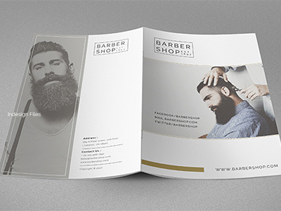 Multipurpose Barbershop Brochure a4 barbershop brochure multipurpose print template