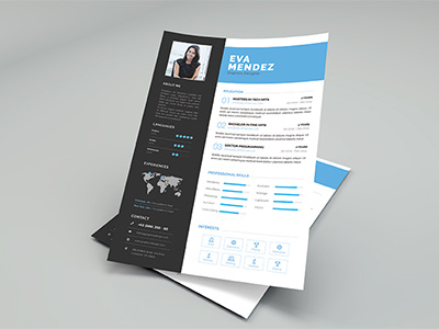 CV/Resume Template Vol. 01 company corporate cover cv print resume template