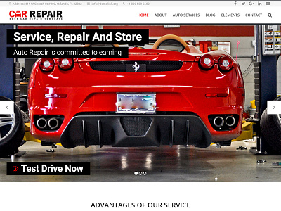 Car Repair - Auto Mechanic WordPress Theme