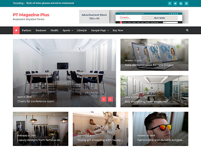 PT Magazine Plus - Responsive Magazine and Blog Theme blog lifestyle magazine modern news politics portal responsive sports technology wordpress