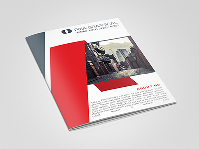 Corporate Bi-Fold Brochure Design bifold brochure corporate layered modern photoshop stylish