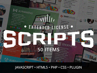 50 Scripts & Plugins with Extended License - Only $19 bundle deal extended plugin script