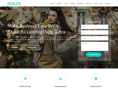 Gulza - Easy Startup Landing Page WordPress Theme landing onepage page startup theme wordpress