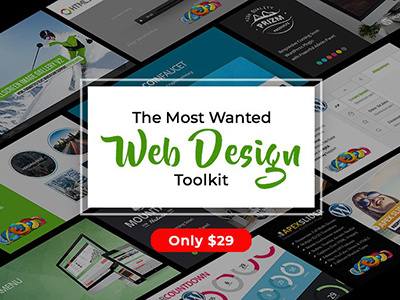 The Most Wanted Web Design Toolkit - Only $29 bundle deal design plugin script theme web