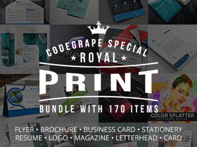 Royal Print Templates Bundle with 170 Items - Only $19