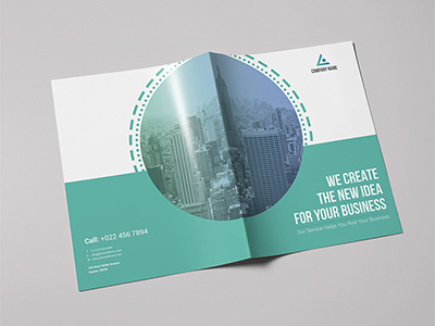 Corporate Bi-Fold Brochure agency bifold book booklet brief brochure business case catalog plan study