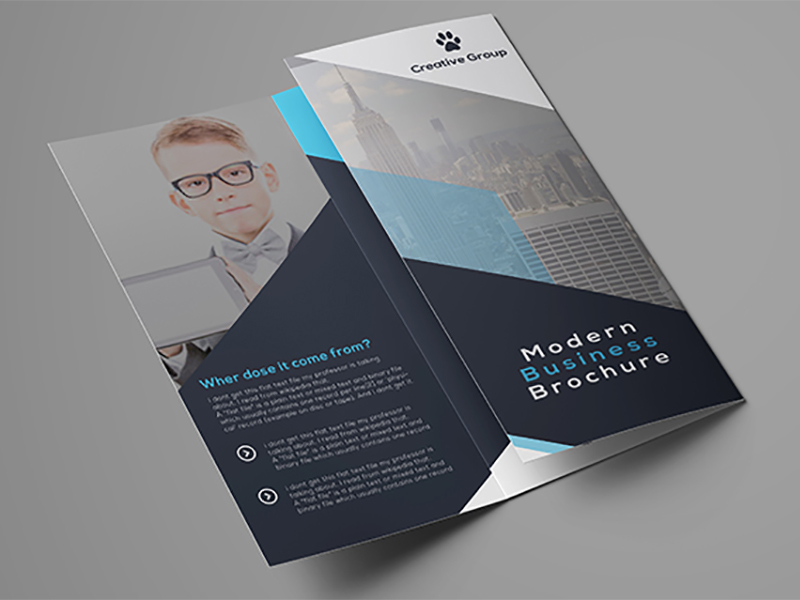 Trifold Corporate Brochure by CodeGrape on Dribbble