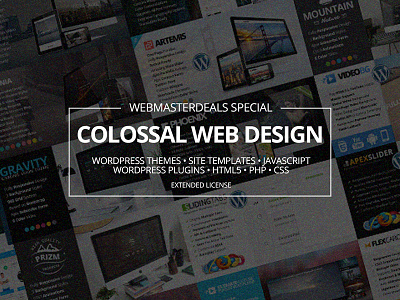 Colossal Web Design Bundle with Extended License - Only $19